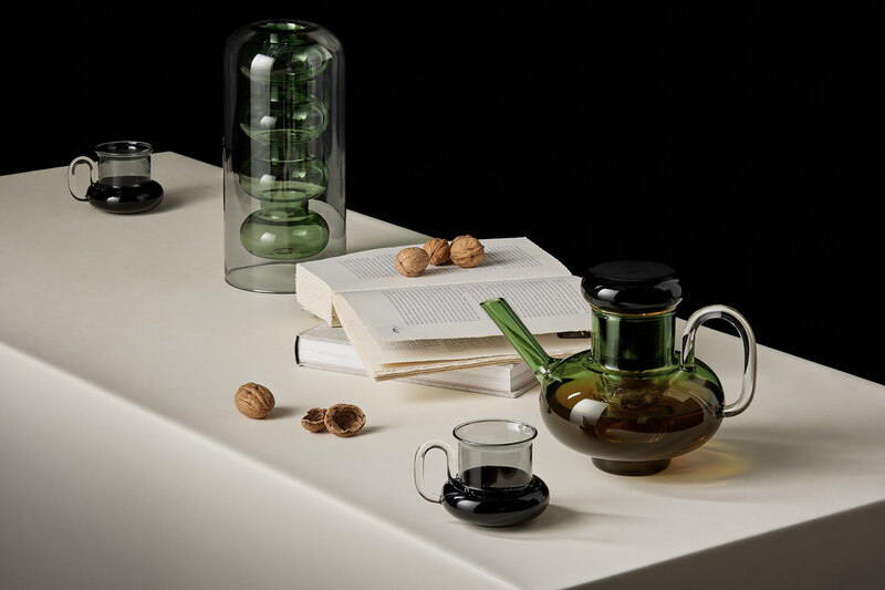 Tom Dixon Bump teekuppi, 2 kpl,  musta, sisustuskuva