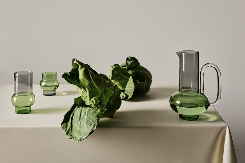 Tom Dixon Bump jug, green, decoration image