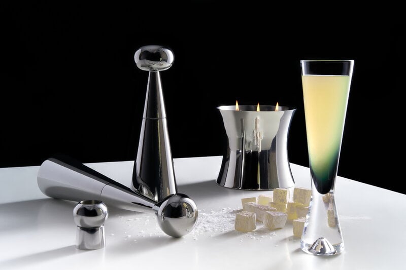 Tom Dixon Tank Champagnerglas, 2 Stk., schwarz, dekorationsbild