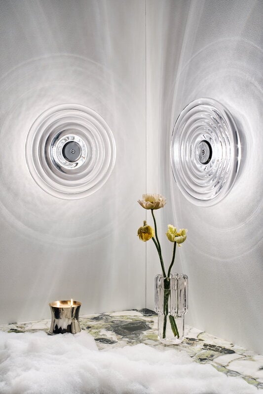 Tom Dixon Applique Press Surface LED, 2700 K, trasparente, immagine decorativa