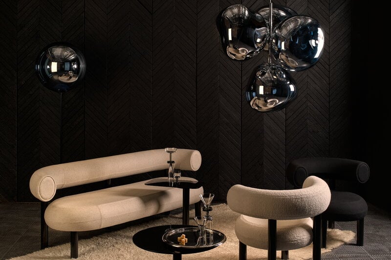 Tom Dixon Puck shottilasi, 4 kpl, sisustuskuva