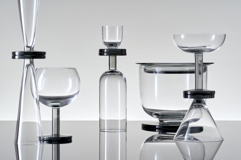 Tom Dixon Puck shottilasi, 4 kpl, sisustuskuva
