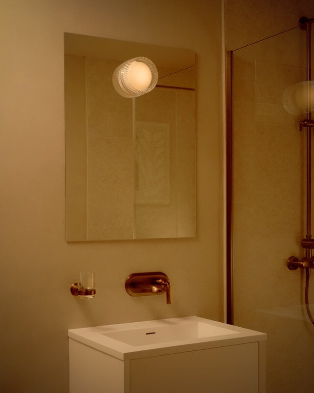 Tala Firth wall lamp, clear - white, decoration image