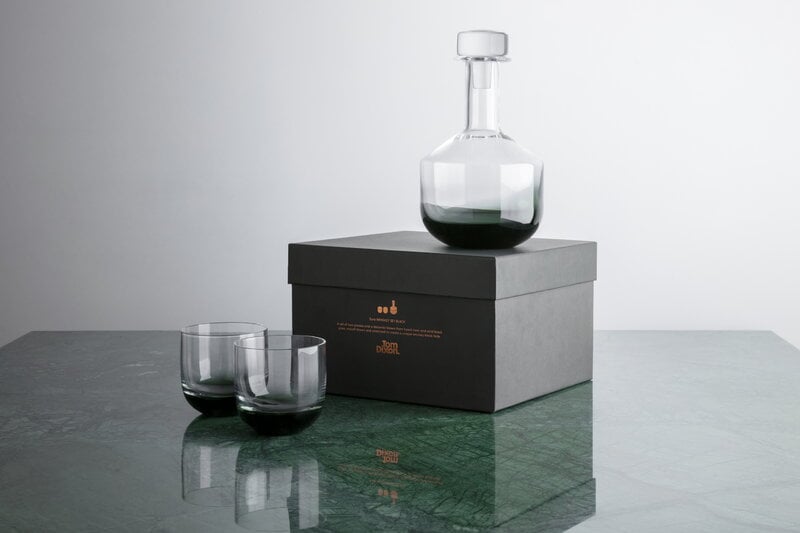 Tom Dixon Tank whiskey glass, 2 pcs, black, decoration image