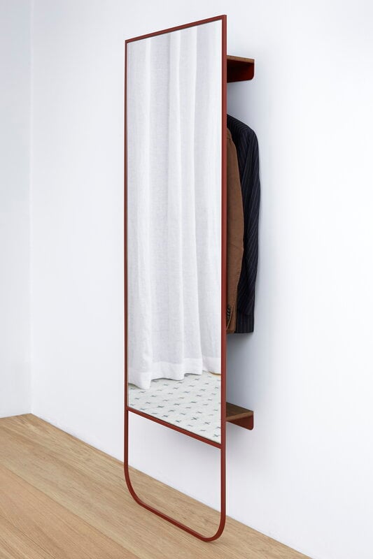 Asplund Tati H mirror, brown red, decoration image