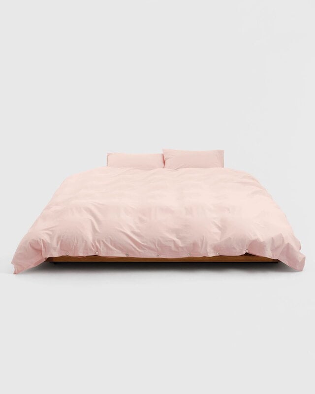 Tekla Housse de couette double, 240 x 220 cm, rose pétale, image décorative