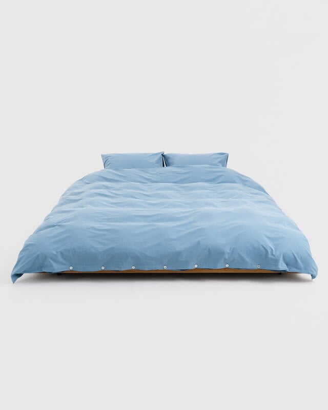 Tekla Housse de couette simple, 150 x 210 cm, bleu français, image décorative