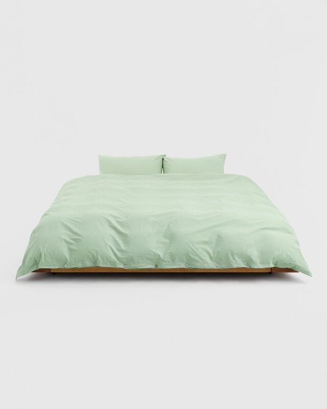 Tekla Housse de couette simple, 150 x 210 cm, vert poudré, image décorative