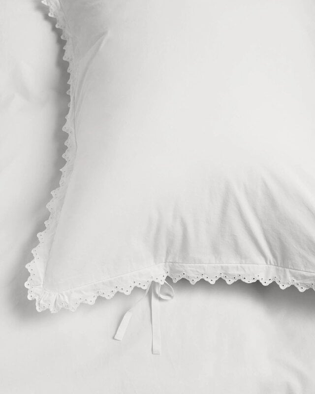 Tekla Broderie Anglaise Anaïs pillow sham, 50 x 60 cm, broken white, decoration image