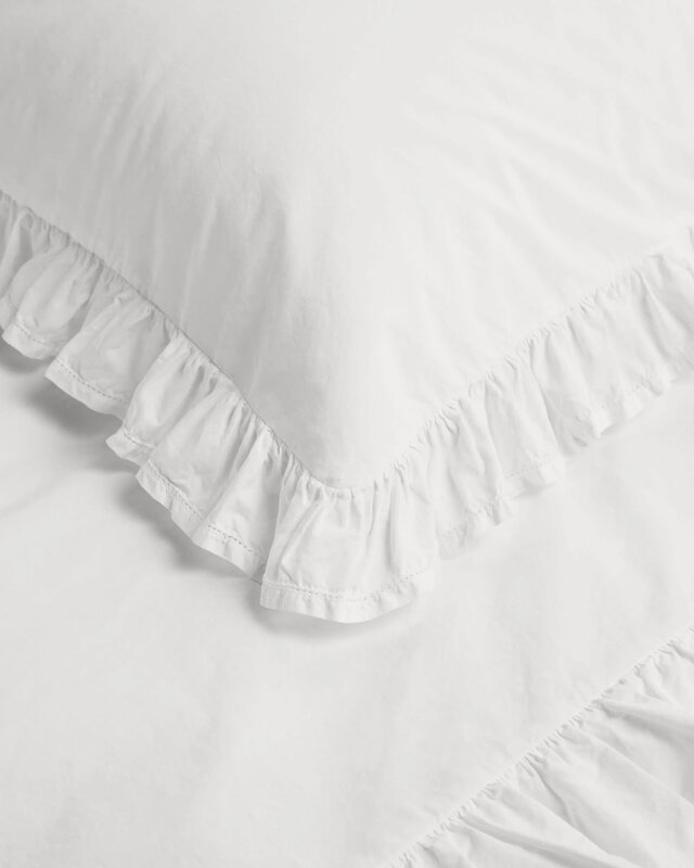 Tekla Broderie Anglaise Elodie pillow sham, 50 x 60 cm, broken white, decoration image