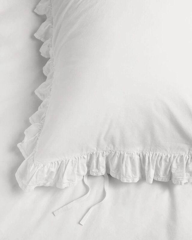 Tekla Broderie Anglaise Elodie pillow sham, 50 x 60 cm, broken white, decoration image