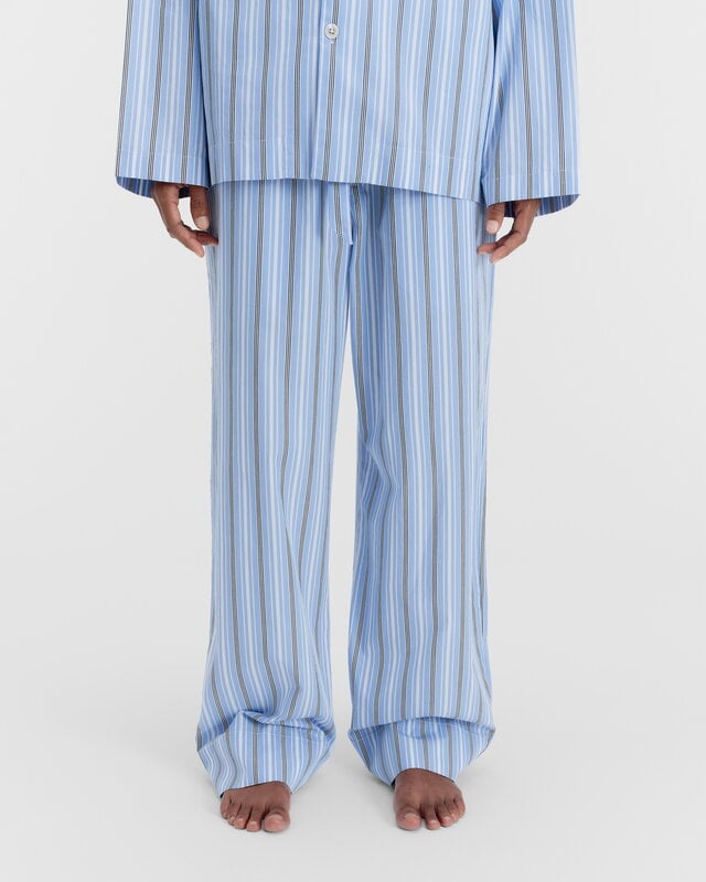 Tekla Poplin pyjama pants, stave stripes, decoration image