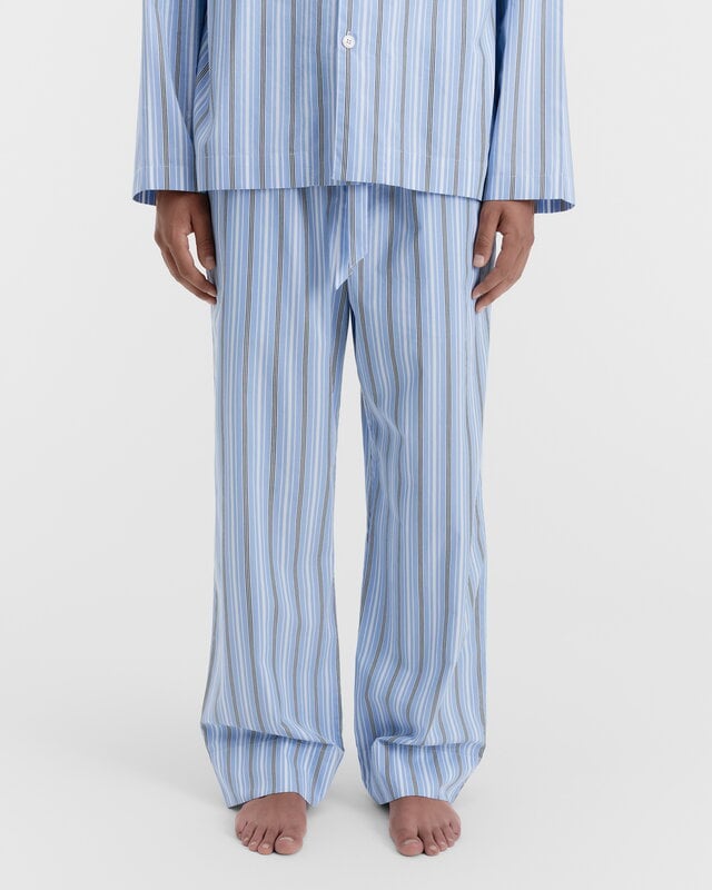 Tekla Poplin pyjama pants, stave stripes, decoration image