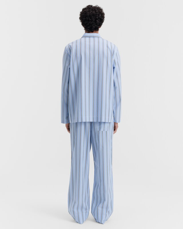 Tekla Poplin pyjama pants, stave stripes, decoration image