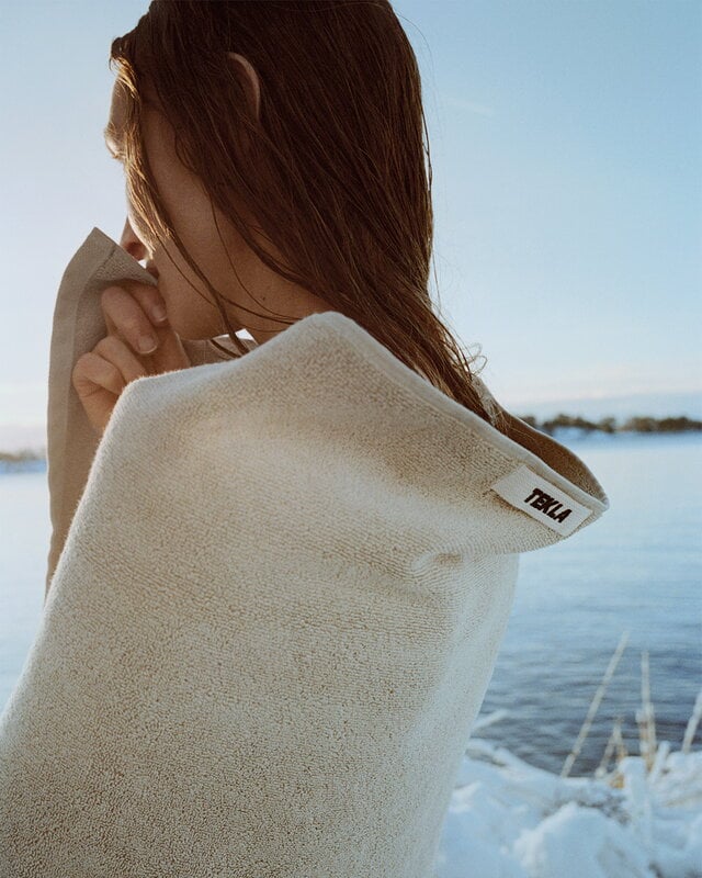 Tekla Terry towel, ivory, decoration image