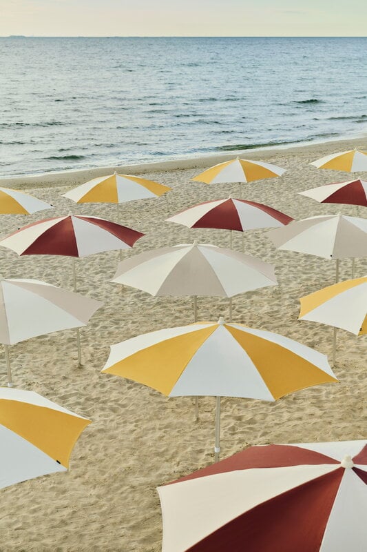 HAY Terrazza parasole, ottagono, bianco sporco - grigio, immagine decorativa