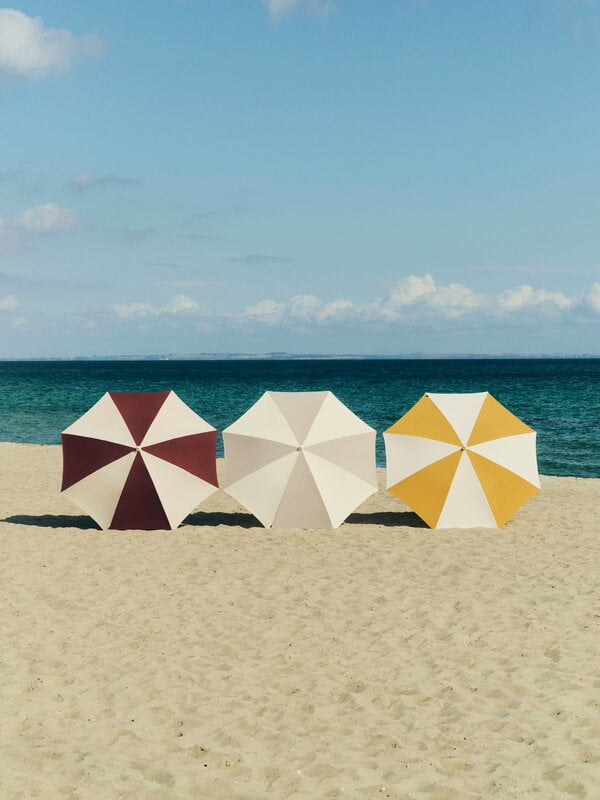 HAY Terrazza parasole, ottagono, bianco sporco - grigio, immagine decorativa