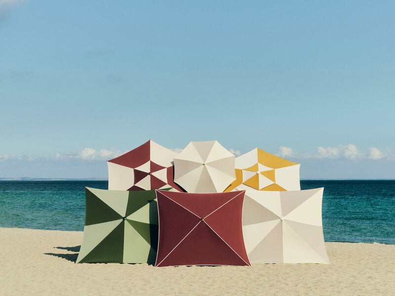 HAY Terrazza parasol, square, off-white - grey, decoration image