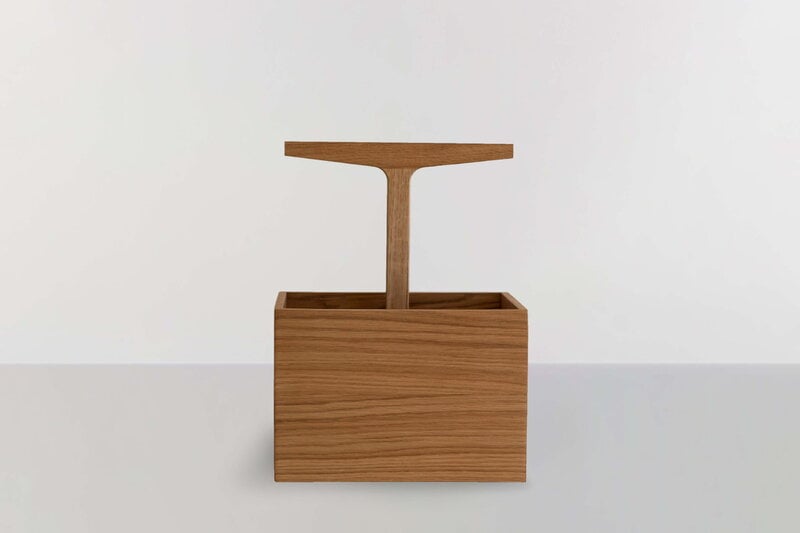 Ro Collection Toolbox container, high, oiled oak, decoration image
