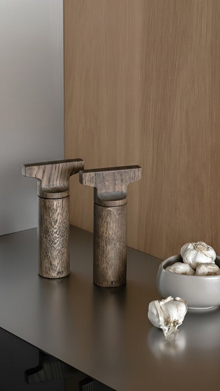 Ro Collection Toolie grinder, dark stained oak, view 2