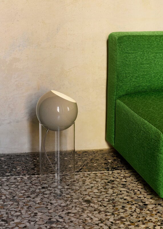&Tradition Topan VP14 floor lamp, clear - grey beige, decoration image