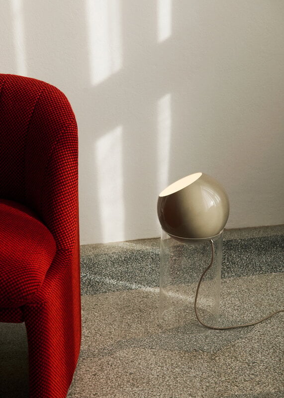 &Tradition Topan VP14 floor lamp, clear - grey beige, decoration image
