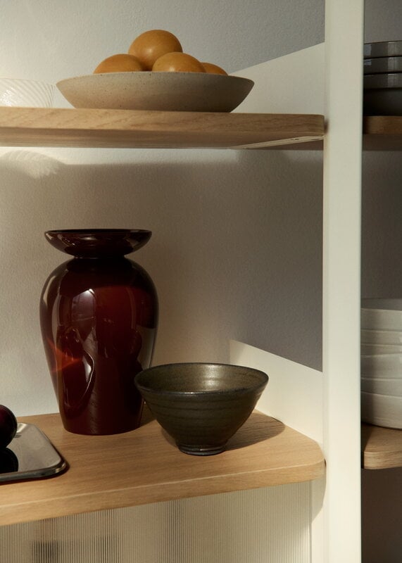 &Tradition Rombe shelf, Configuration (D, IF2 & IF6), alabaster - oak, decoration image