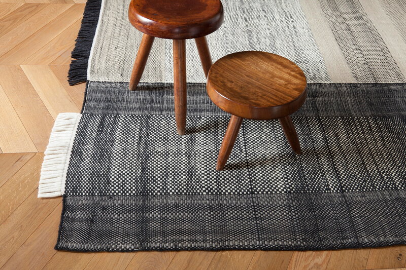 Nanimarquina Tres rug, black, decoration image