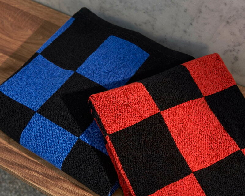 Red Black Lumberjack Buffalo Plaid Pattern Bath Towel Set