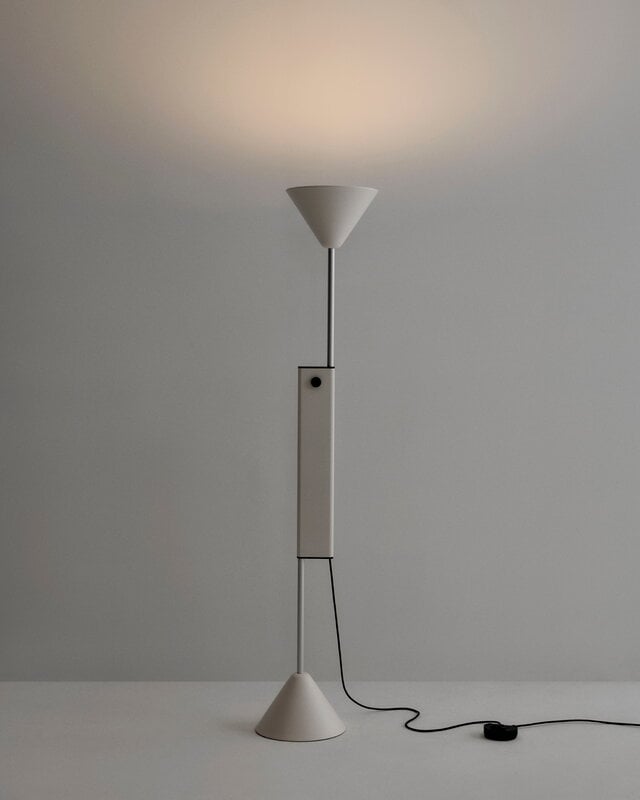 HAY Twist floor lamp, cream white, decoration image