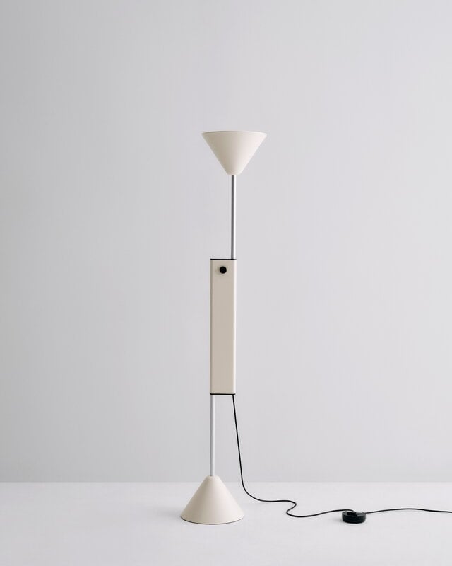 HAY Twist floor lamp, cream white, decoration image
