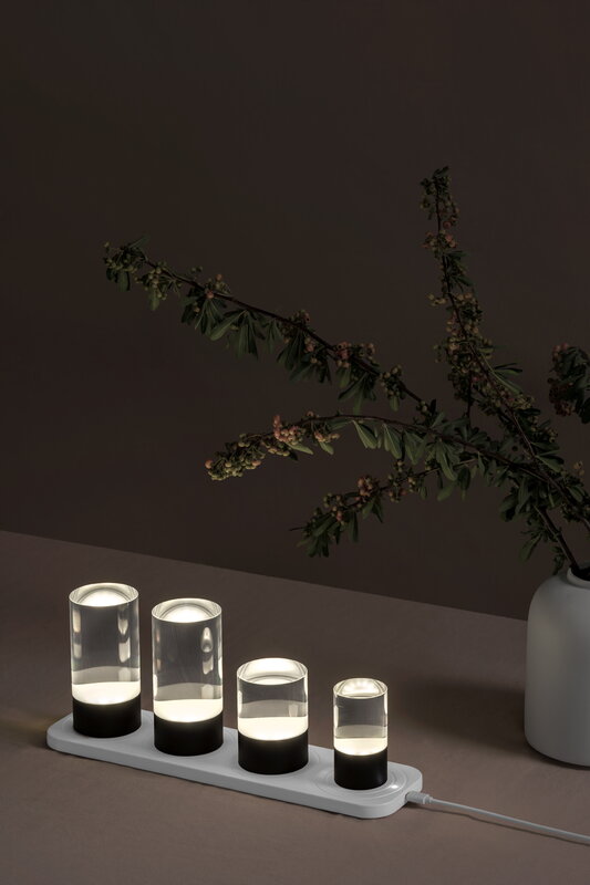 Uyuni Lighting LED rechargeable base, large, USB-C, 40 x 10 cm, white, decoration image