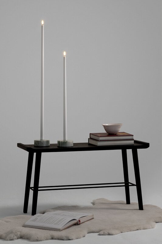 Uyuni Lighting LED tall taper candle, 55 cm, Nordic white, decoration image
