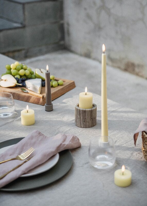 Uyuni Lighting Light candleholder for standard LED taper candles, 2 pcs, matte white, decoration image