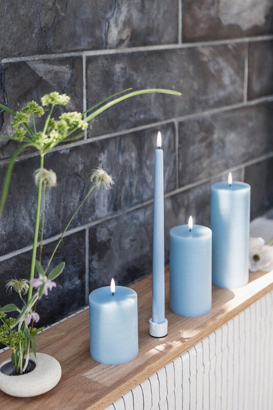 Uyuni Lighting Light candleholder for standard LED taper candles, 2 pcs, matte white, decoration image