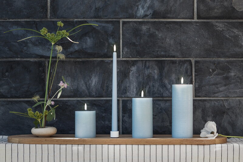 Uyuni Lighting Light candleholder for standard LED taper candles, 2 pcs, matte white, decoration image