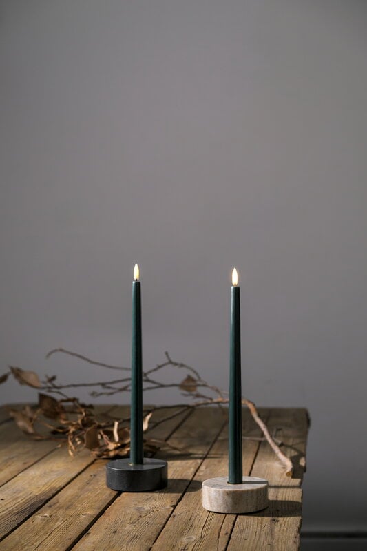 Uyuni Lighting Marble candleholder, round, 3,5 x 10 cm, desert beige, decoration image