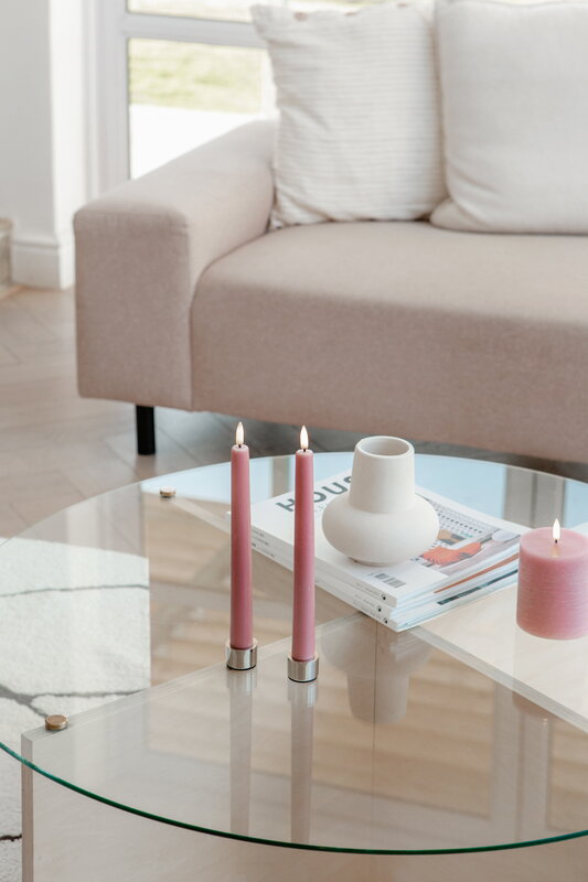 Uyuni Lighting Light candleholder for standard LED taper candles, 2 pcs, chrome, decoration image
