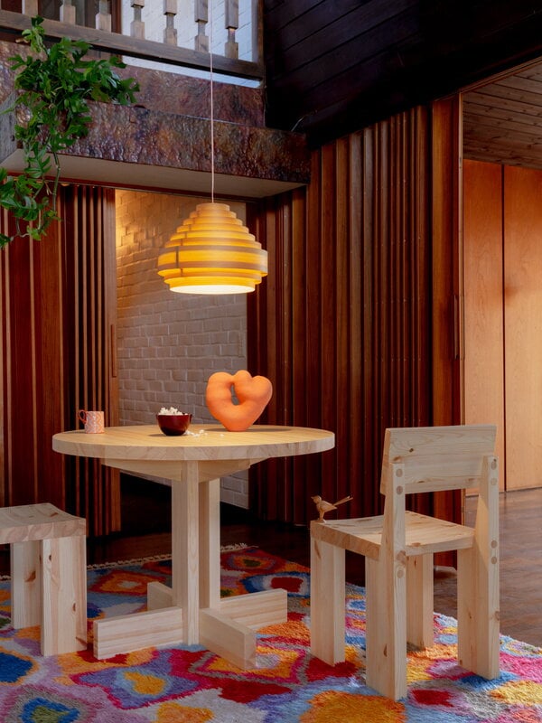 Vaarnii 001 dining chair, pine, decoration image