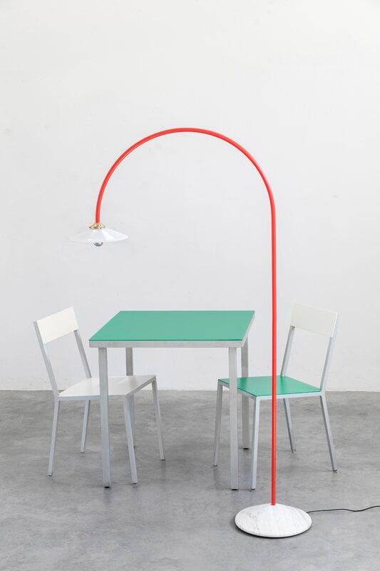 valerie_objects Standing Lamp Marble N°2, red, decoration image