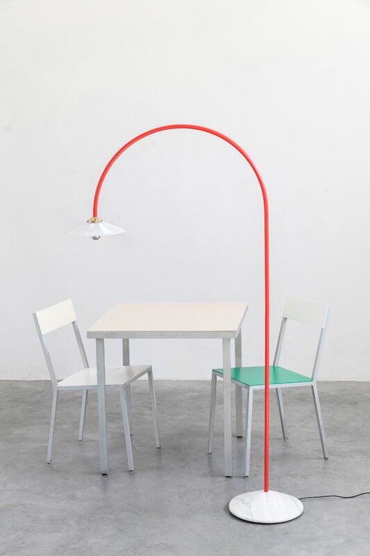 valerie_objects Standing Lamp Marble N°2, red, decoration image