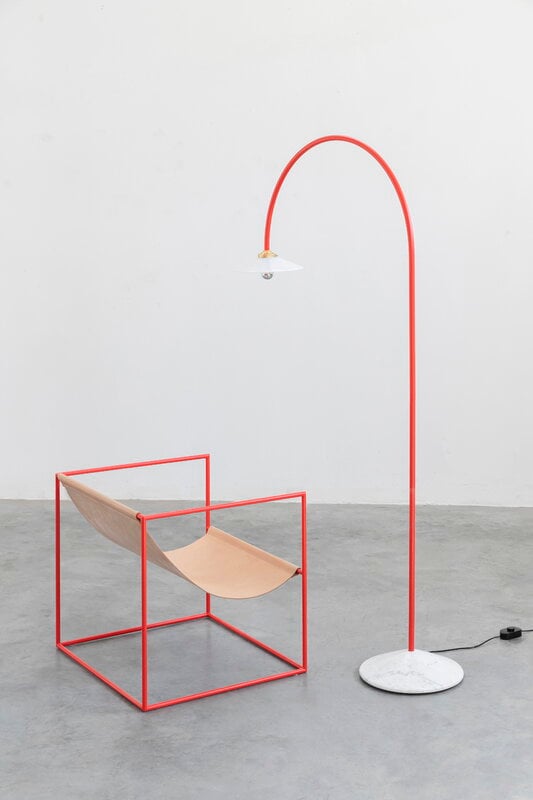 valerie_objects Standing Lamp Marble N°2, red, decoration image