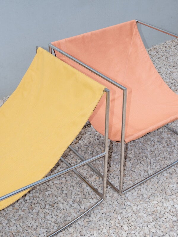 valerie_objects Mecedora, acero inoxidable - amarillo, imagen de decoración