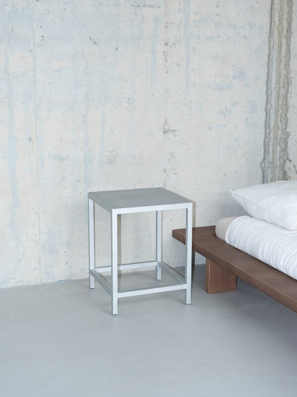 valerie_objects Alu stool, S, alu, view 9