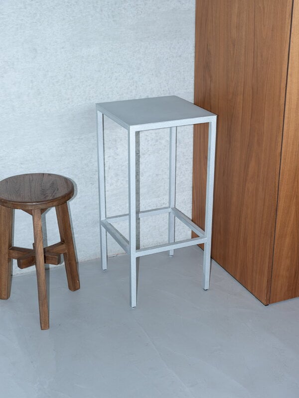 valerie_objects Sgabello da bar Alu, L, alluminio, immagine decorativa