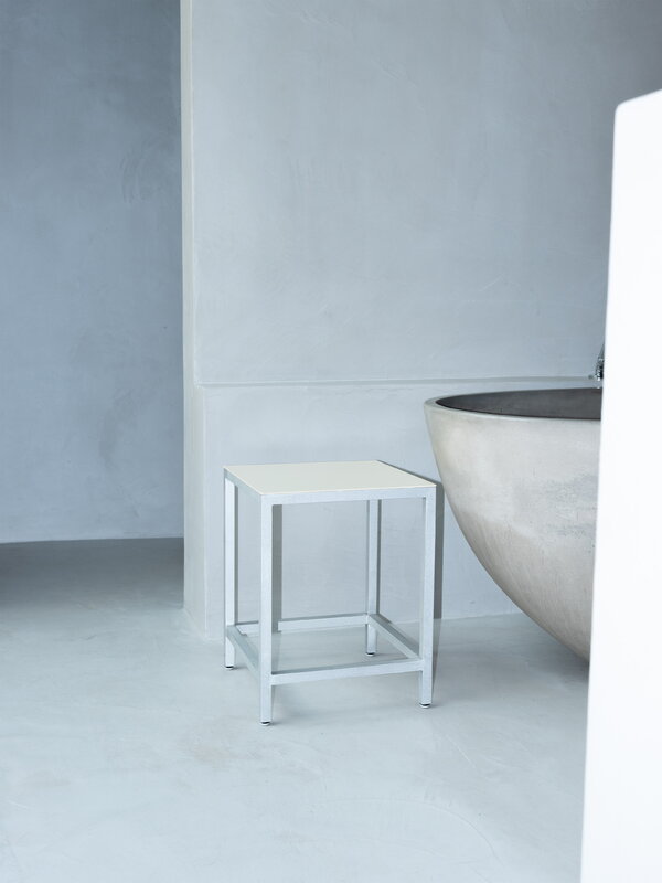 valerie_objects Alu stool, S, ivory, decoration image