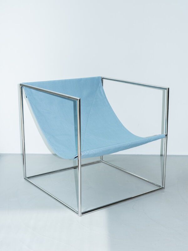 valerie_objects Solo Sitz, Edelstahl - hellblau, dekorationsbild