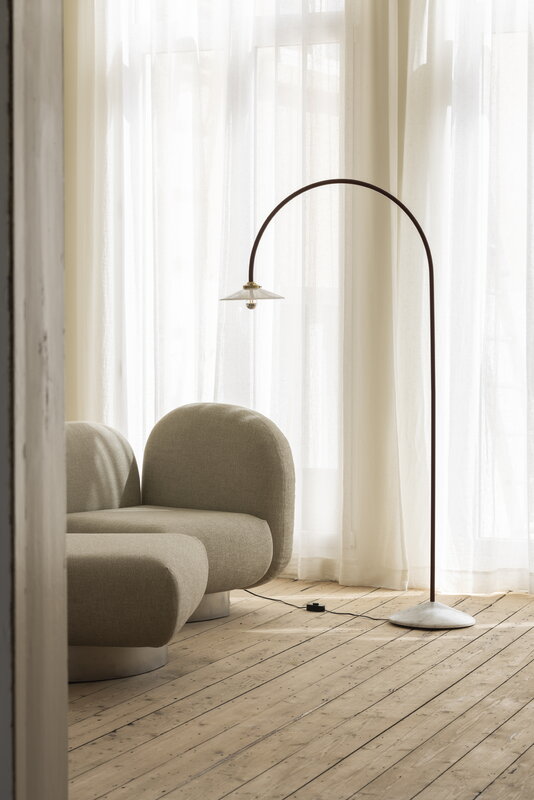 valerie_objects Standing Lamp Marble N°2, black, decoration image