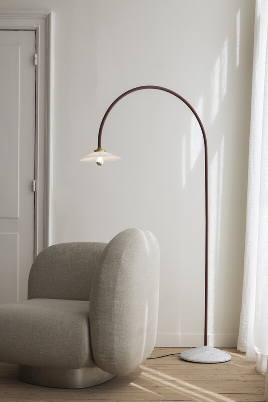 valerie_objects Standing Lamp Marble N°2, menie red, decoration image