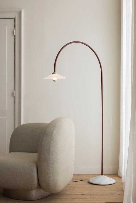 valerie_objects Standing Lamp Marble N°2, menie red, decoration image